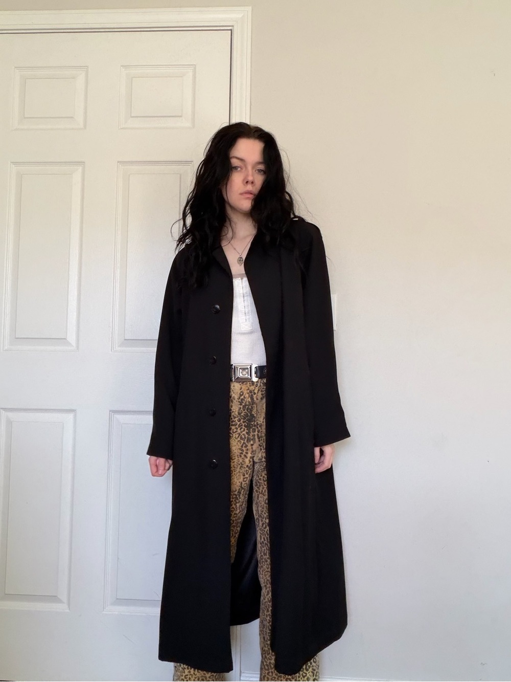 London Fog Black Trench Coat